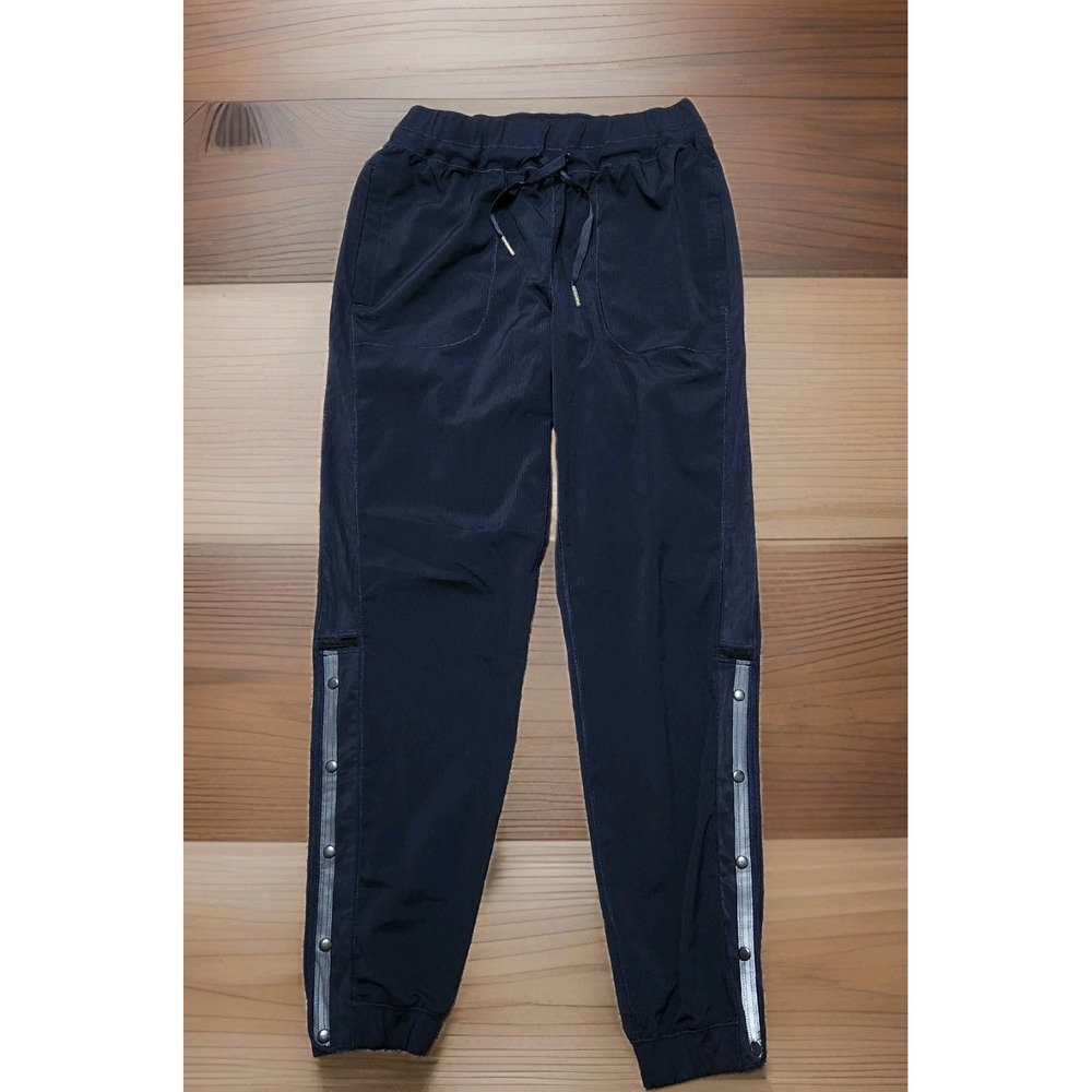 Lululemon Var-City Track Pant Blue Mesh Snap Leg Jogger W5H34S Size 6